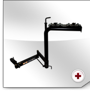 KIT EZ/RACK + EZ4P Conçu entièrement par EZ/RACK, plateforme avec support amovible jusqu'à 4 vélos.