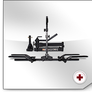 Inclus l'ingnieux systme EZRACK amovible et le support  vlo SportRack 2EZ pour 2 vlos.